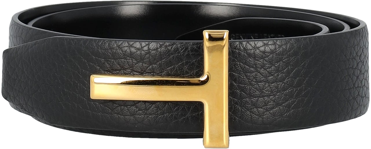Tom Ford T Belt Reversibile 3 Cm Nero Zwart