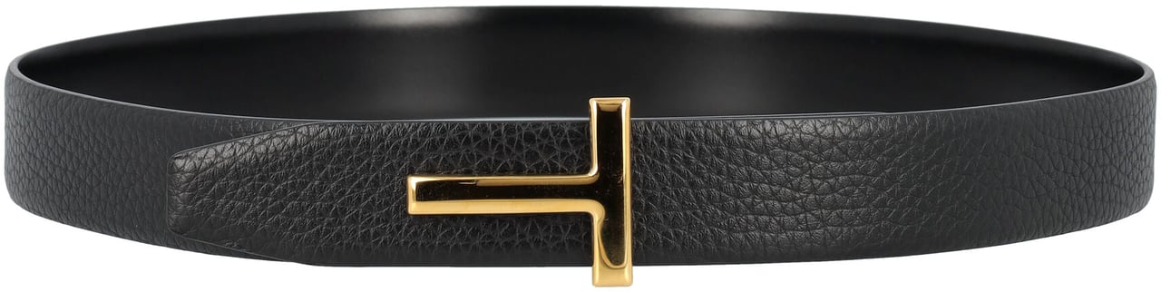 Tom Ford T Belt Reversibile 3 Cm Nero Zwart