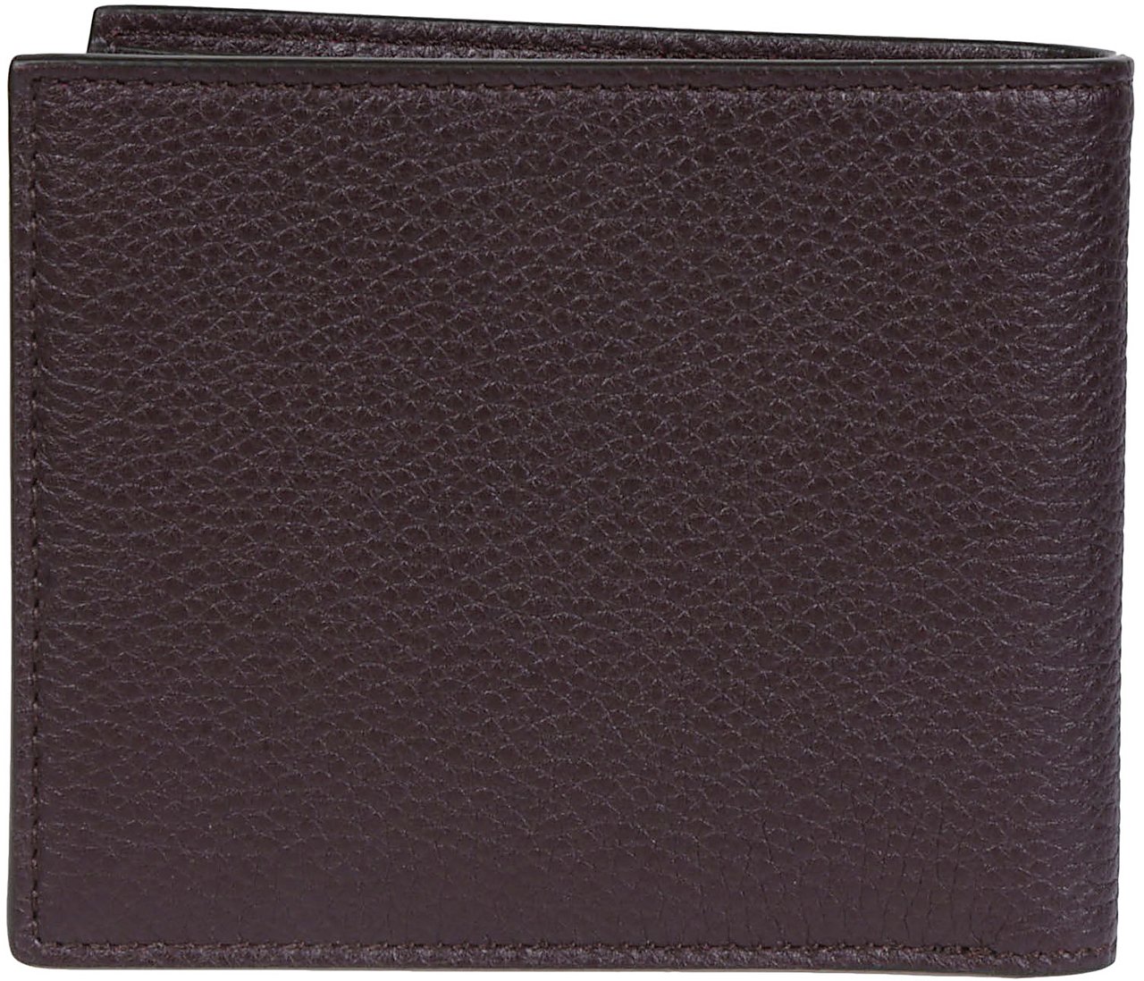 Tom Ford Logo Printed Bifold Wallet Brown Bruin