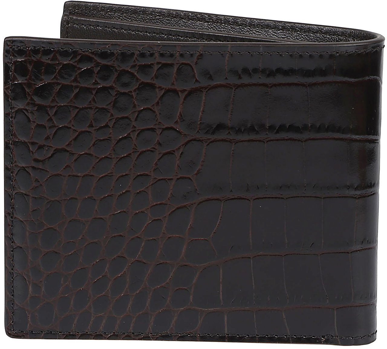 Tom Ford Shiny Printed Wallet Brown Bruin