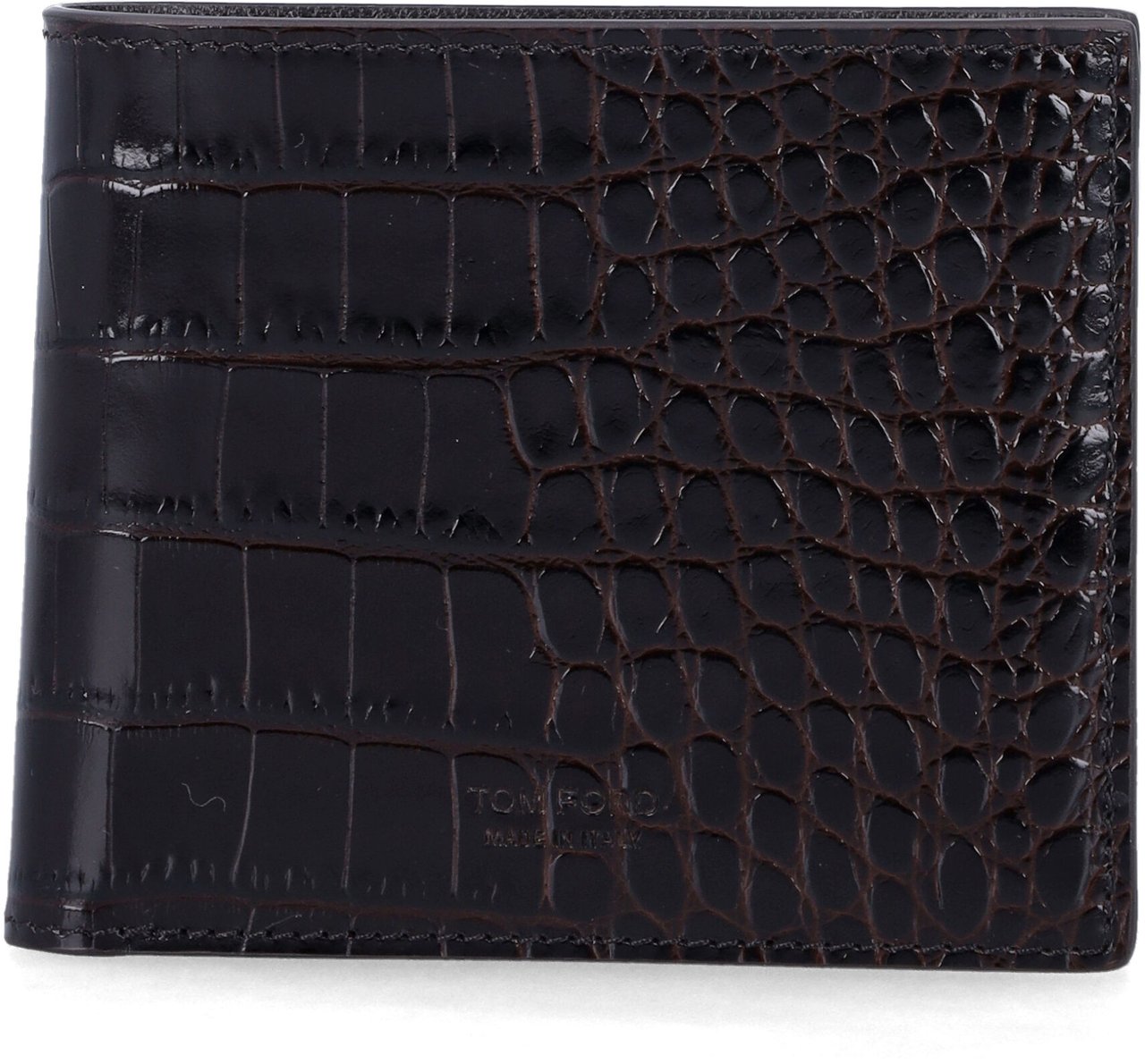 Tom Ford Bifold Wallet Nubuk Marrone Bruin