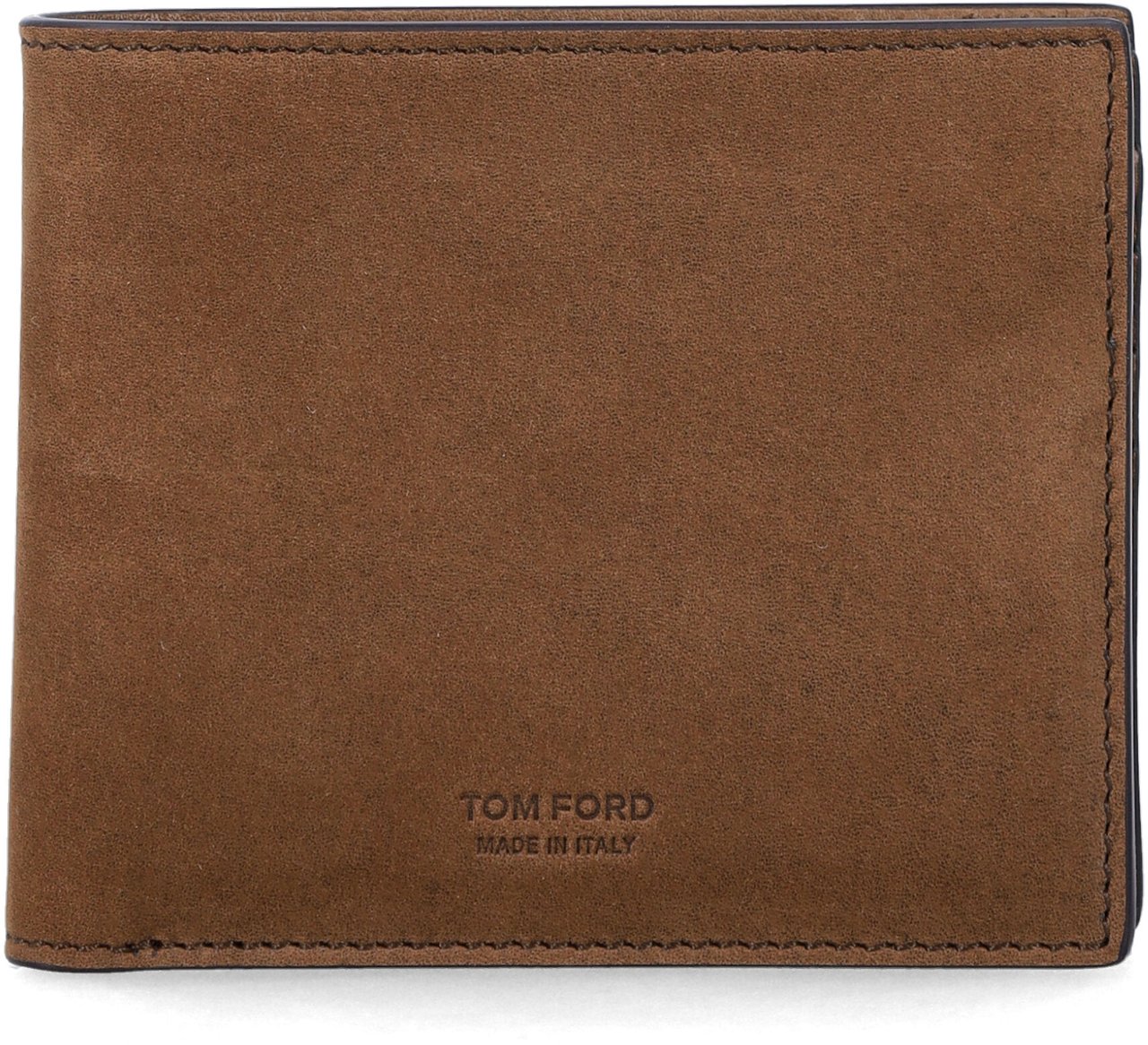 Tom Ford Bifold Wallet Nubuk Olive Brown Bruin