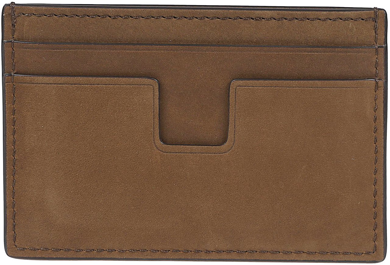 Tom Ford Logo Credit Card Holder Green Groen