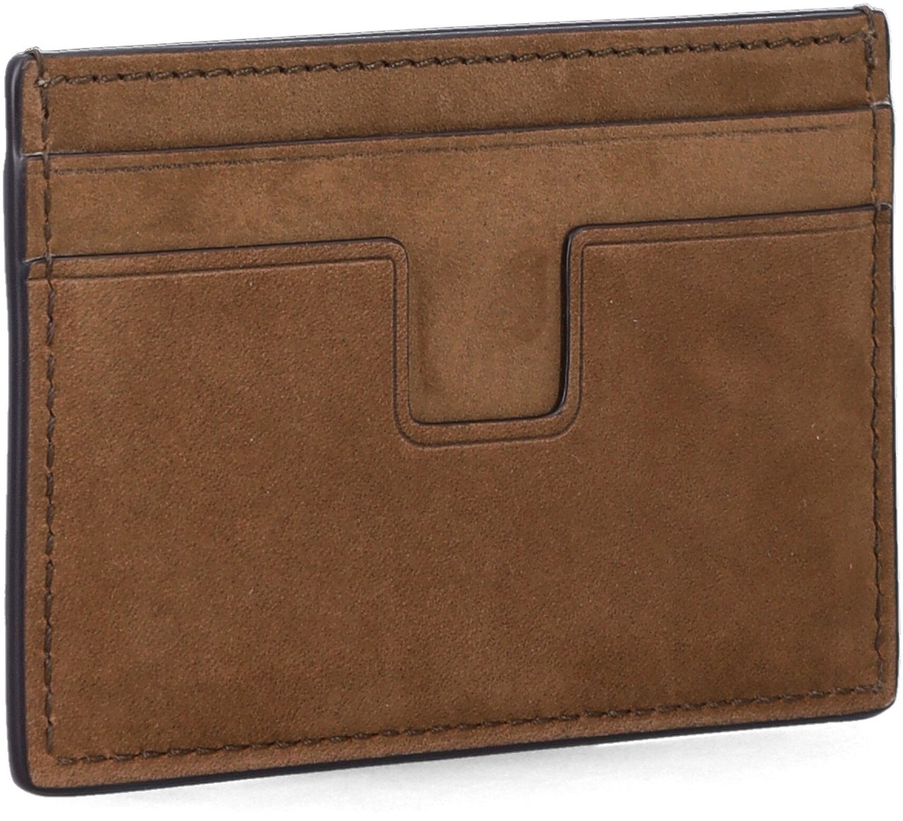 Tom Ford Card Holder Nubuk Olive Brown Bruin