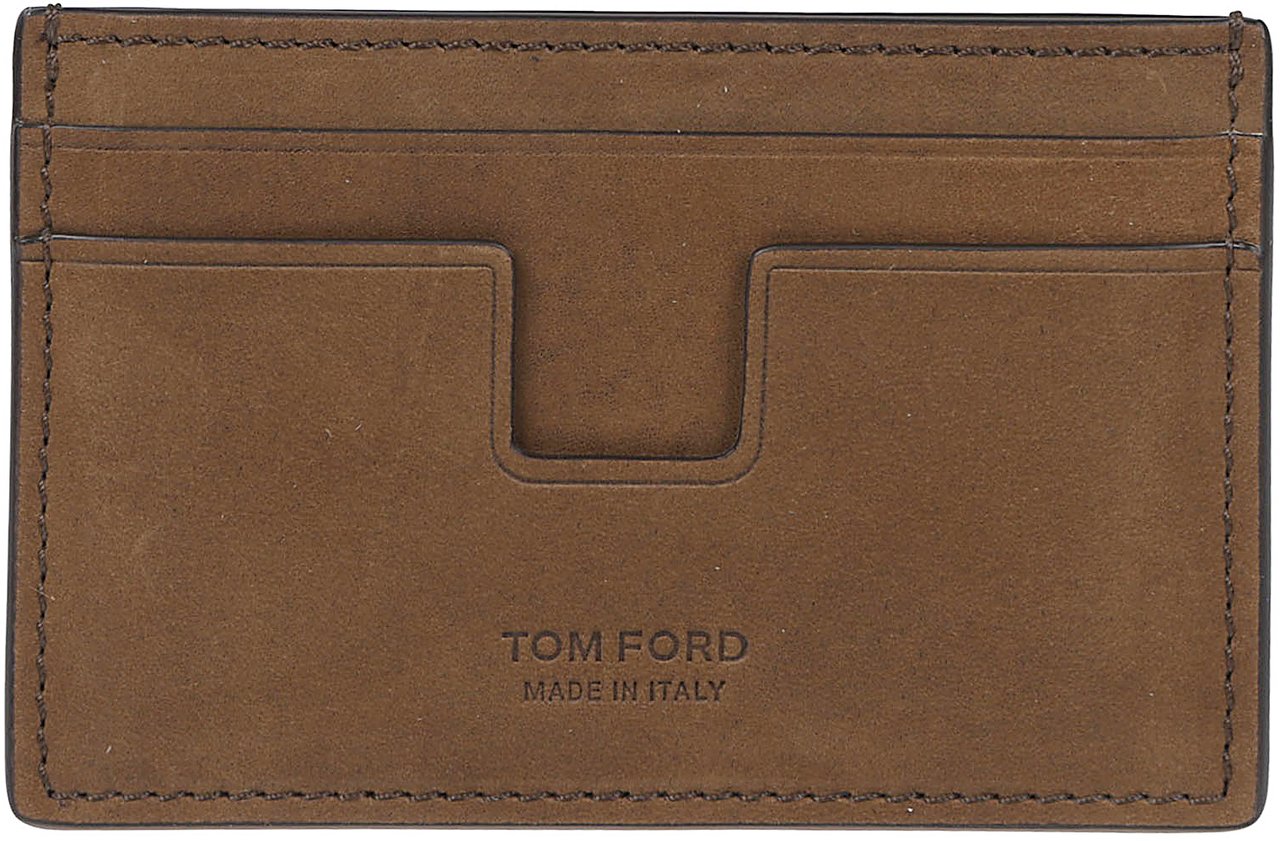 Tom Ford Logo Credit Card Holder Green Groen