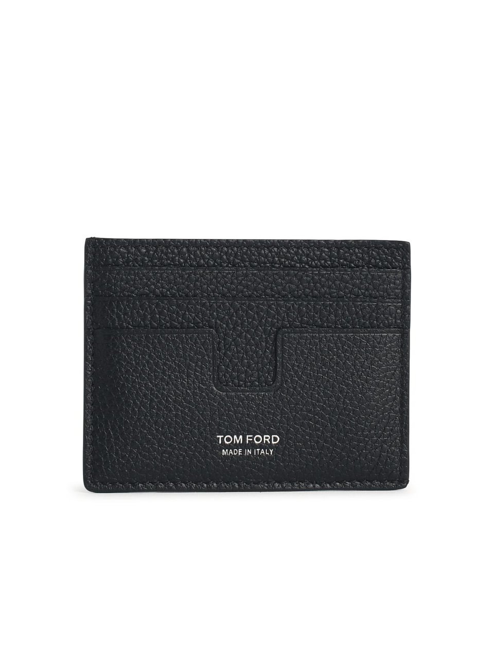Tom Ford Black Leather Cardholder Zwart