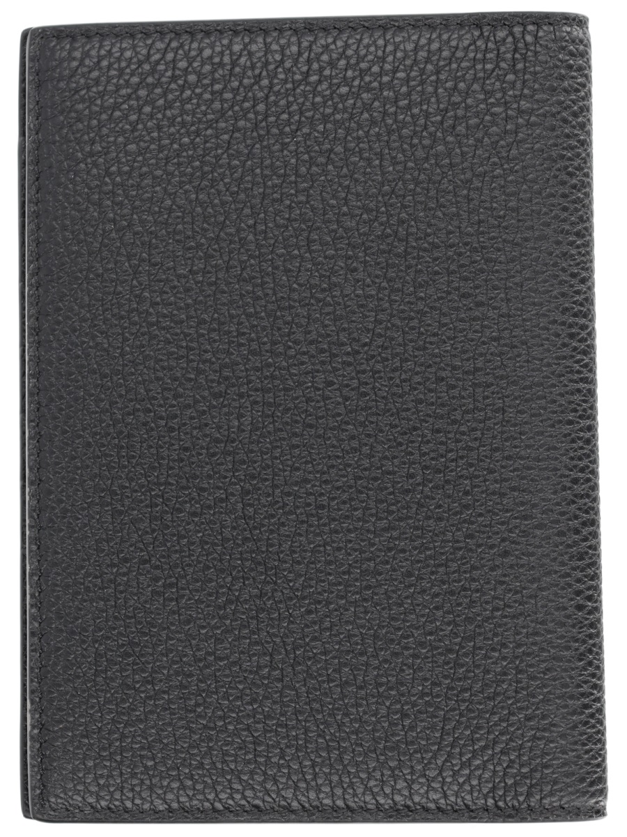 Tom Ford Pebbled Texture Bi-Fold Leather Wallet Grijs