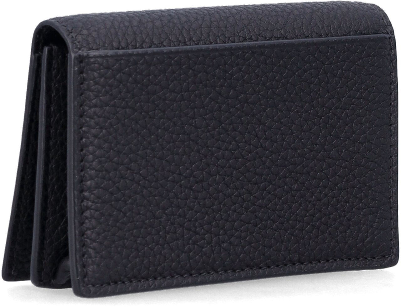 Tom Ford Soft Grain Leather T Line Business Card Nero Zwart