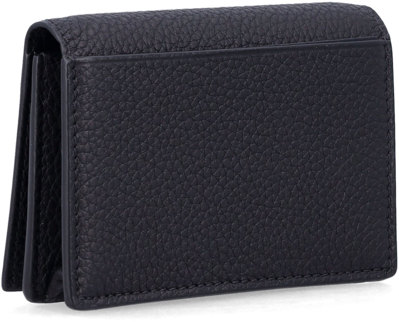 Tom Ford Soft Grain Leather T Line Business Card Nero Zwart