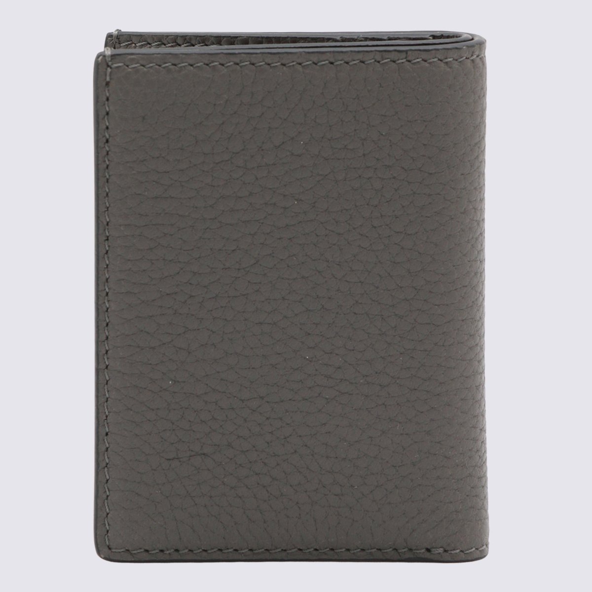 Tom Ford Textured Bi-Fold Wallet With Subtle Embossed Logo Grijs