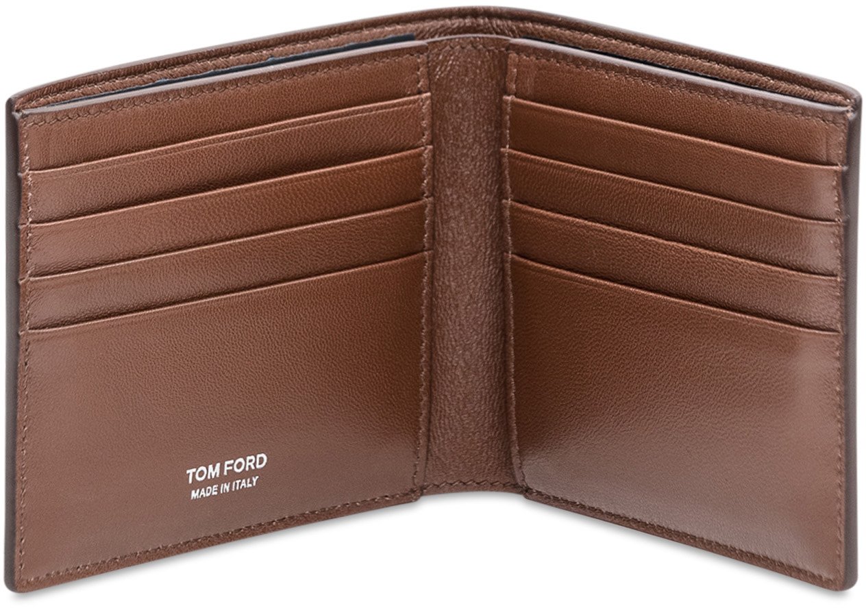 Tom Ford Portafoglio Bifold Classico Bruin