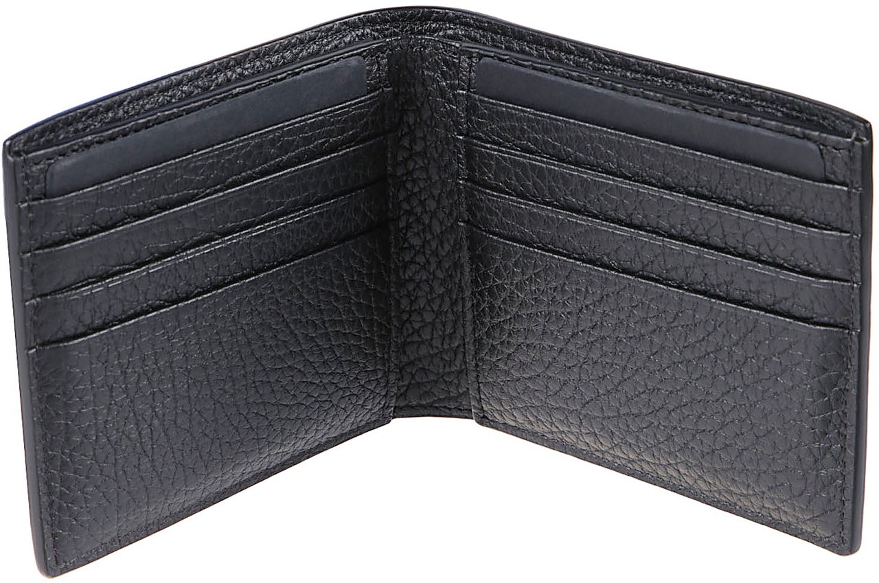 Tom Ford Elongated T Line Classic Bifold Wallet Black Zwart