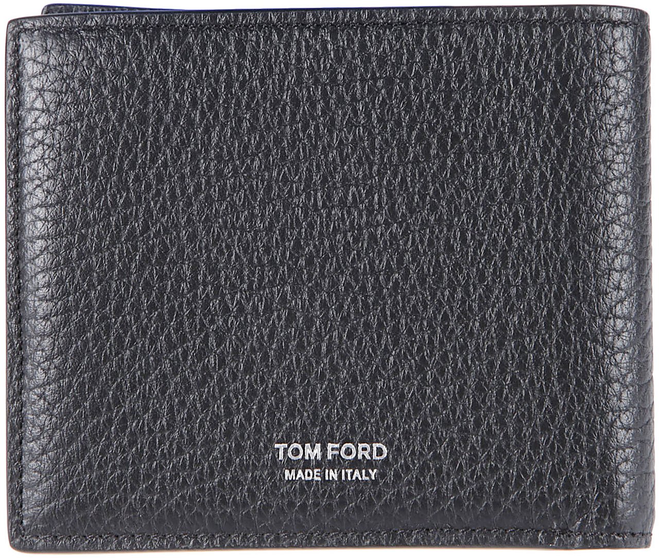 Tom Ford Elongated T Line Classic Bifold Wallet Black Zwart