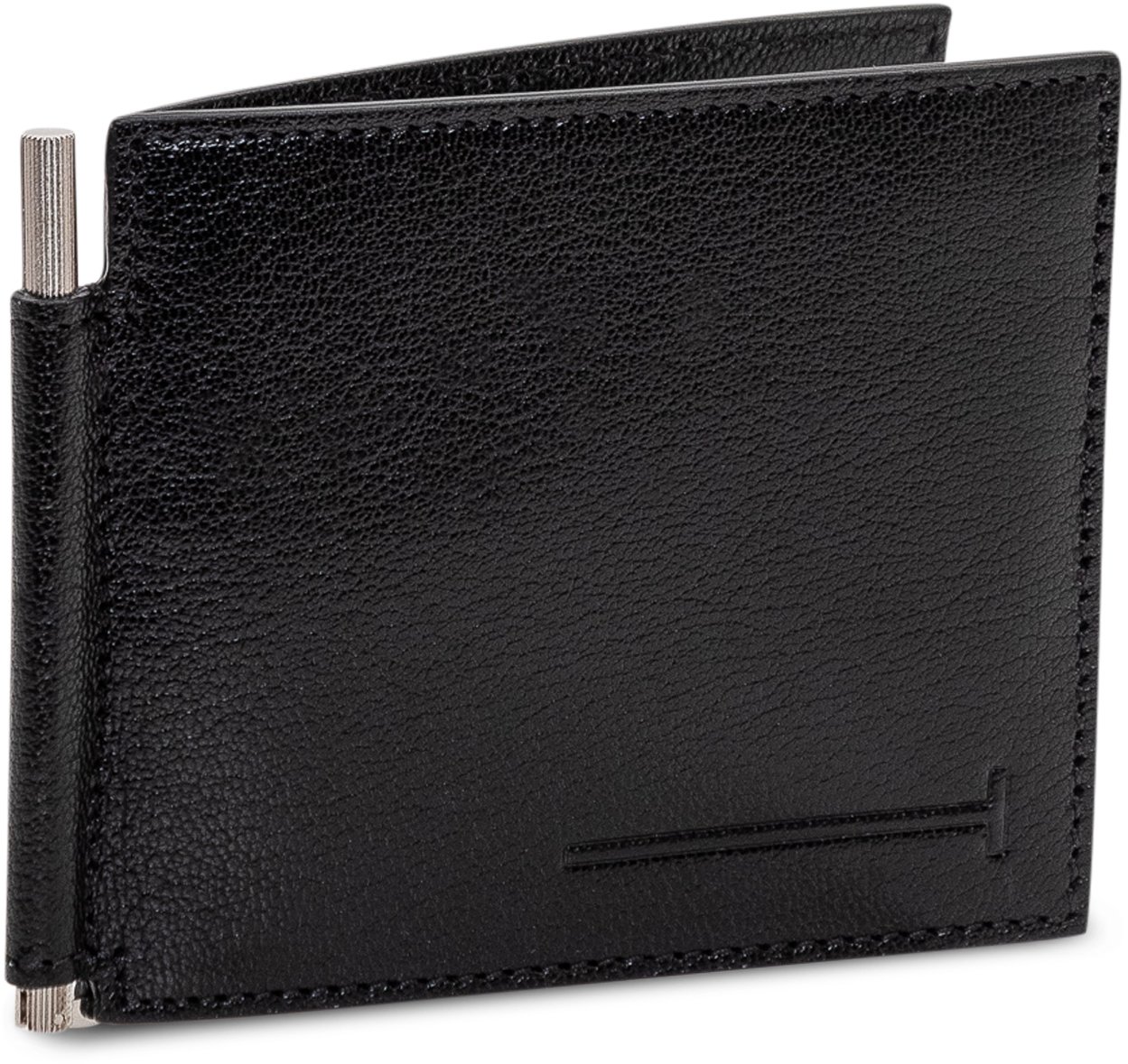 Tom Ford T Line Clip Wallet Zwart
