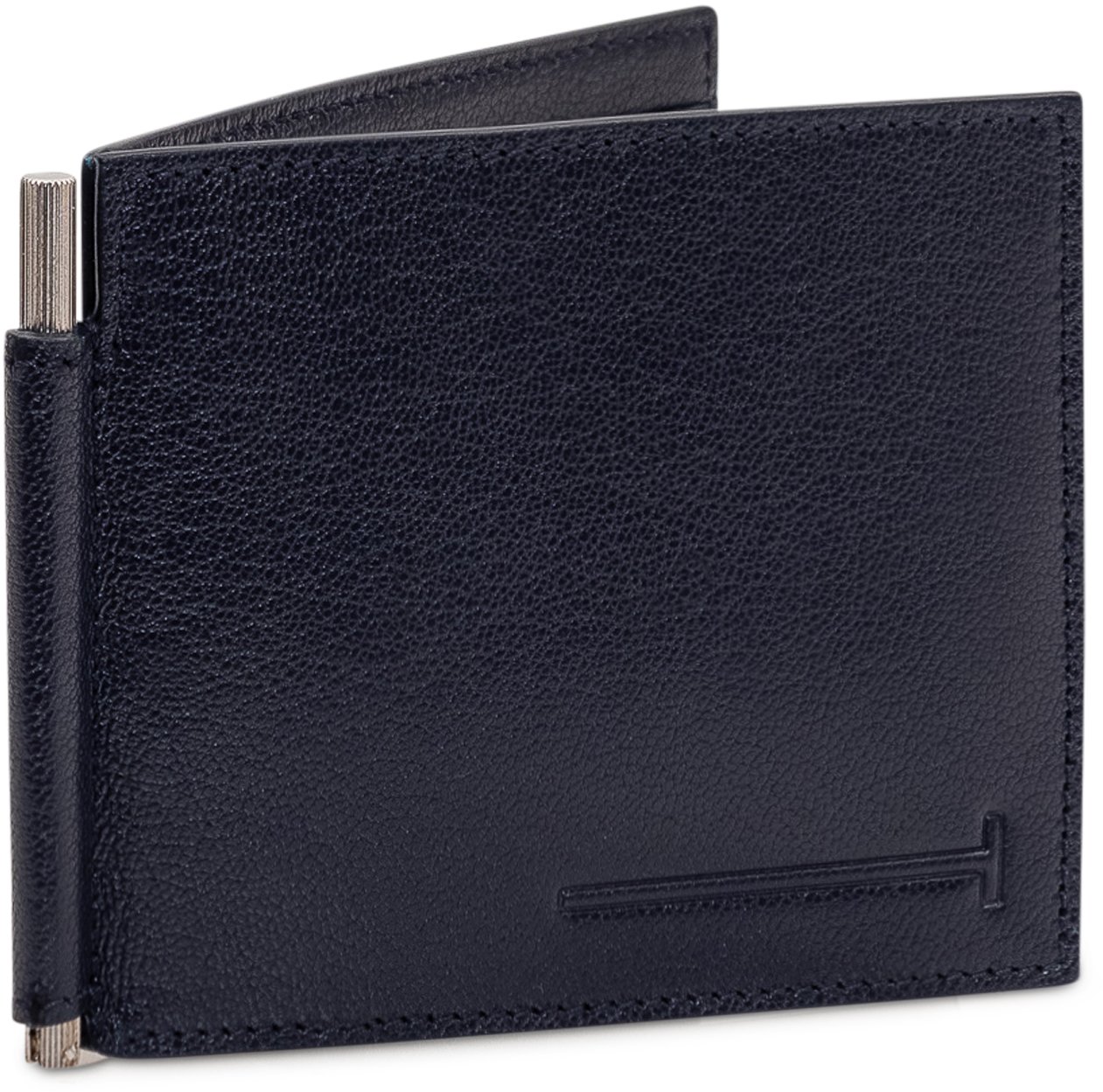 Tom Ford T Line Clip Wallet Navy