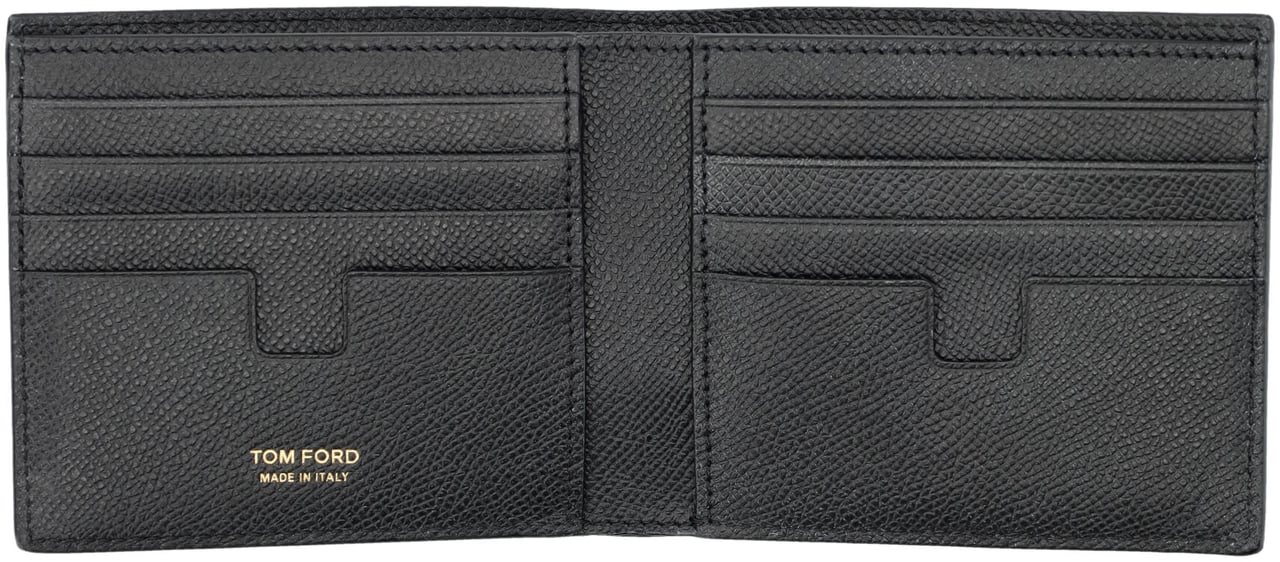 Tom Ford Classic Billfold Tf Metal Nero Zwart