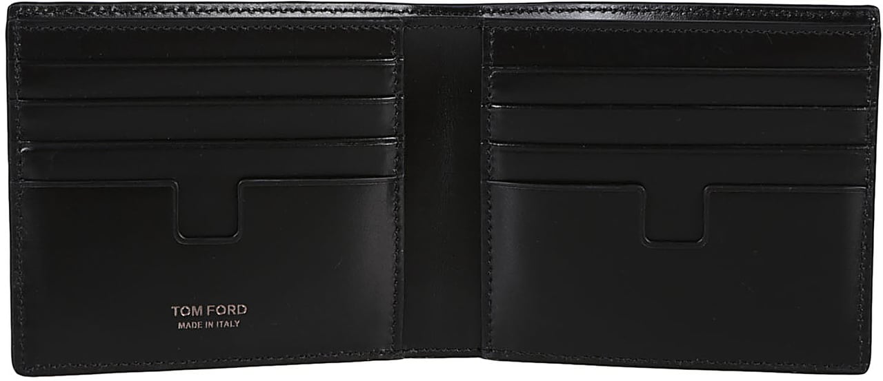 Tom Ford Logo Plaque Wallet Black Zwart