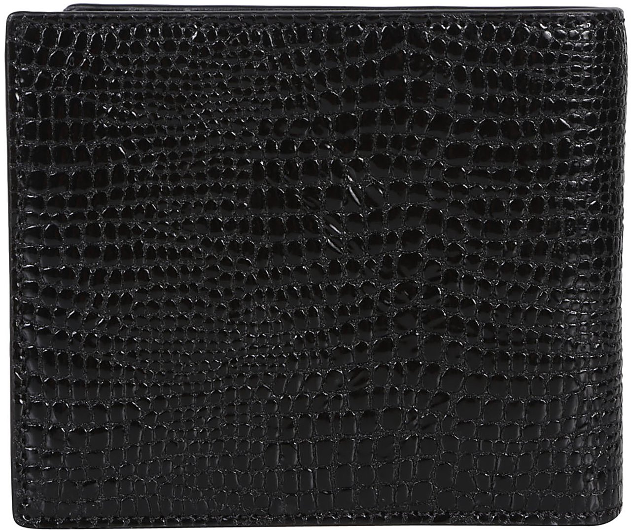 Tom Ford Logo Plaque Wallet Black Zwart