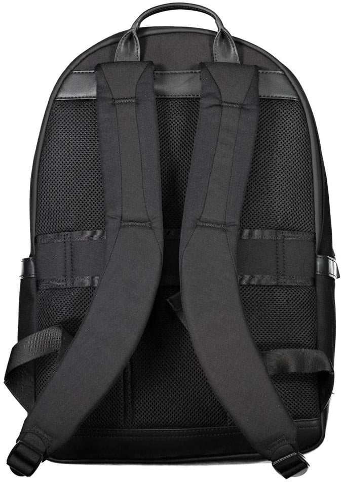 Tommy Hilfiger Tommy Hilfiger Black Nylon Men Backpack Zwart