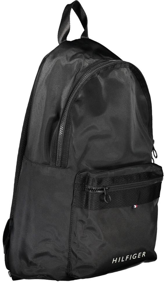 Tommy Hilfiger Tommy Hilfiger Black Polyester Men Backpack Zwart