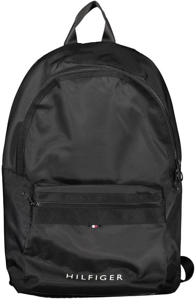 Tommy Hilfiger Tommy Hilfiger Black Polyester Men Backpack Zwart