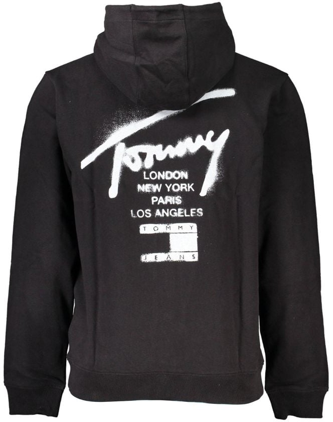Tommy Hilfiger Tommy Hilfiger Black Cotton Mens Sweatshirt Zwart