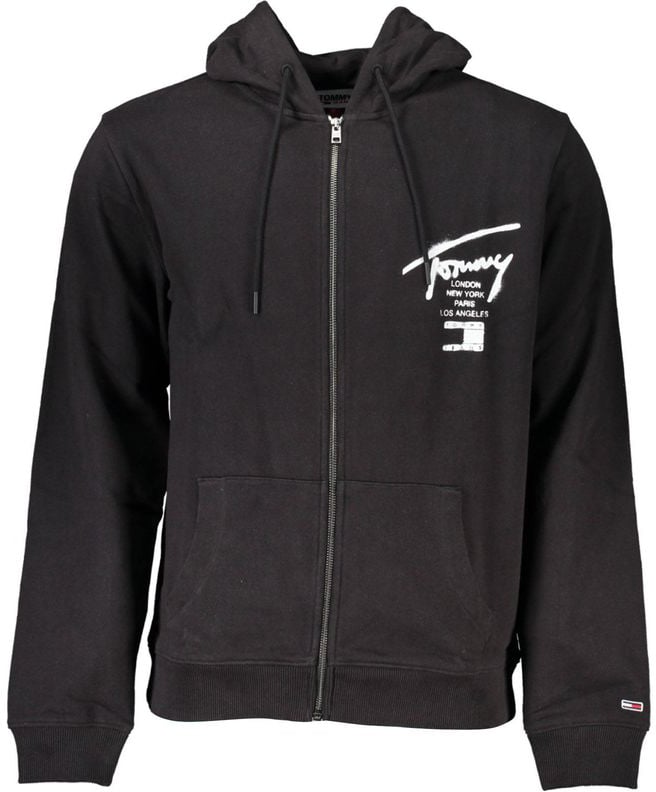 Tommy Hilfiger Tommy Hilfiger Black Cotton Mens Sweatshirt Zwart