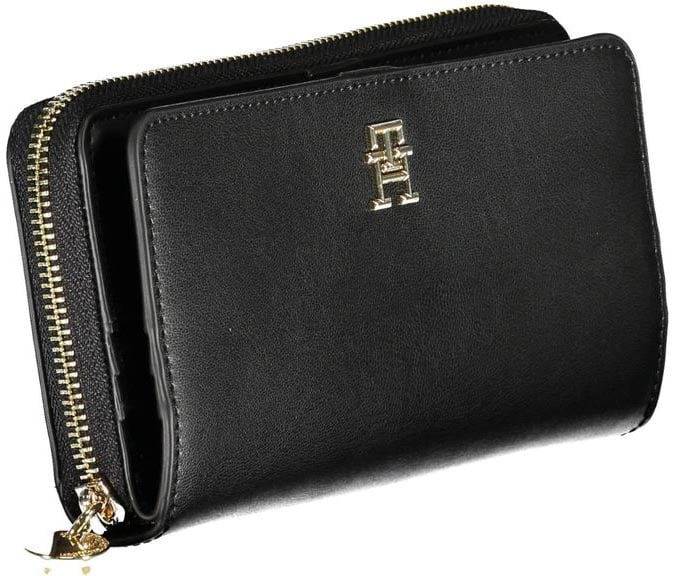 Tommy Hilfiger Tommy Hilfiger Nero Poliuretano Women Wallet Zwart