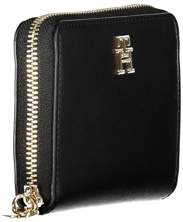 Tommy Hilfiger Tommy Hilfiger Black Polyethylene Women Wallet Zwart