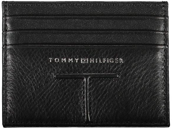 Tommy Hilfiger Tommy Hilfiger Nero Pelle Mens Wallet Zwart