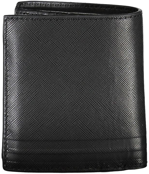Tommy Hilfiger Tommy Hilfiger Black Leather Men Wallet Zwart