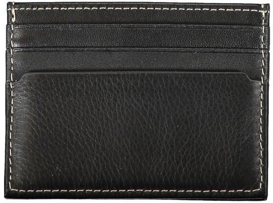 Tommy Hilfiger Tommy Hilfiger Nero Leather Mens Wallet Holder Zwart