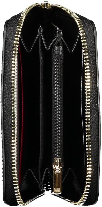 Tommy Hilfiger Tommy Hilfiger Elegant Zip Wallet with Ample Storage Zwart