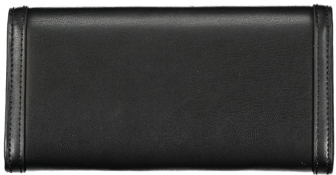 Tommy Hilfiger Tommy Hilfiger Elegant Black Dual-Compartment Wallet Zwart