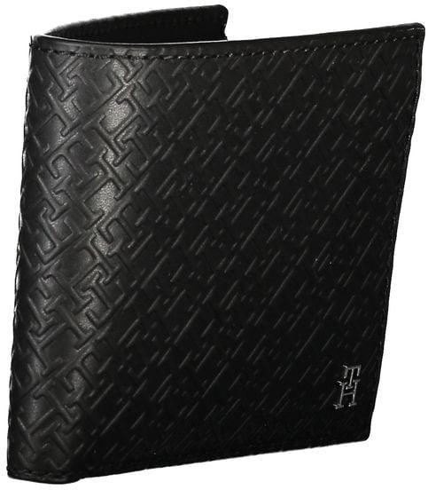 Tommy Hilfiger Tommy Hilfiger Classic Leather Wallet with Coin Purse & Card Slots Zwart