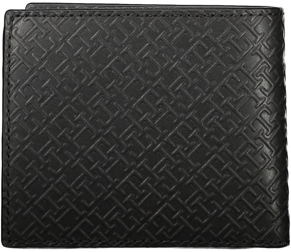 Tommy Hilfiger Tommy Hilfiger Classic Leather Wallet with Coin Purse & Card Slots Zwart