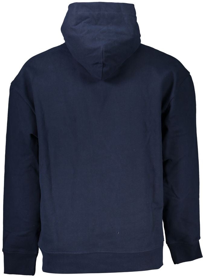Tommy Hilfiger Blue Cotton Men's Hoodie Blauw