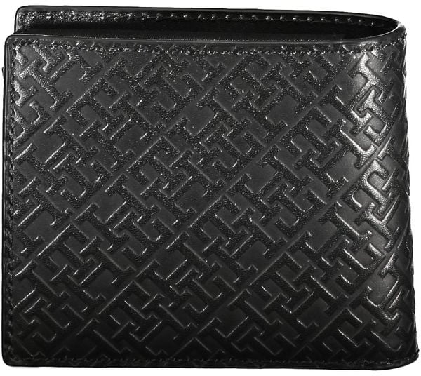 Tommy Hilfiger Tommy Hilfiger Elegant Leather Wallet with Coin Purse Zwart