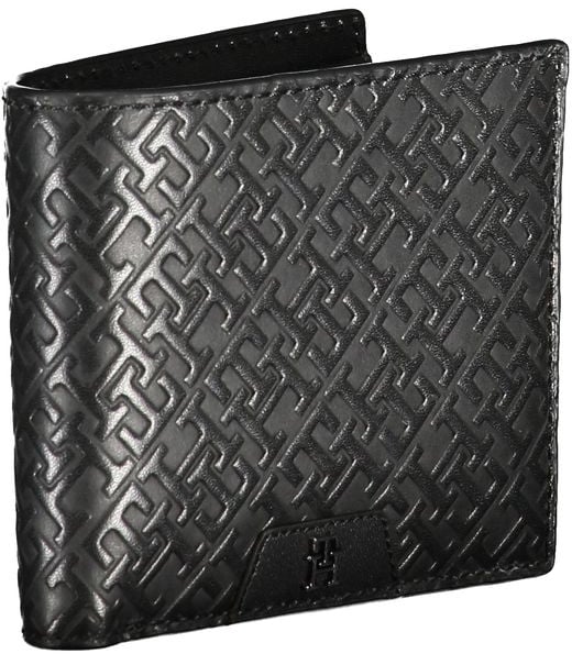 Tommy Hilfiger Tommy Hilfiger Elegant Leather Wallet with Coin Purse Zwart