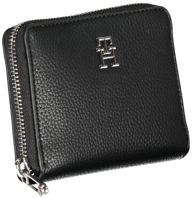 Tommy Hilfiger Tommy Hilfiger Nero Poliuretano Women Wallet Zwart