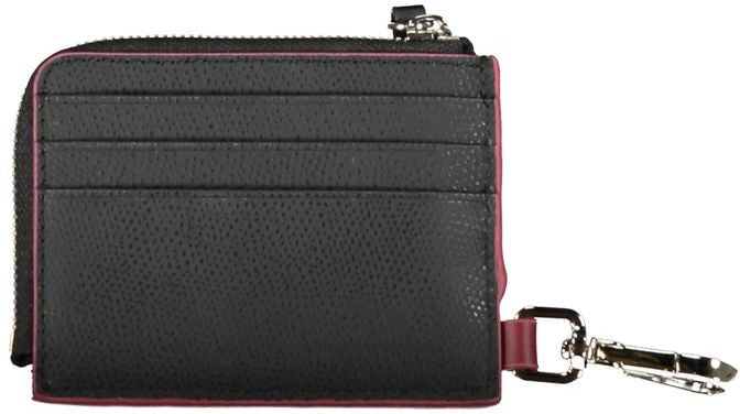 Tommy Hilfiger Tommy Hilfiger Black Leather Men Wallet Holder Zwart