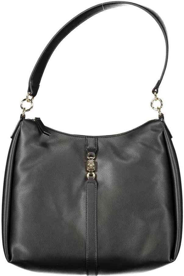 Tommy Hilfiger Tommy Hilfiger Black Polyester Women Shoulder Bag Zwart