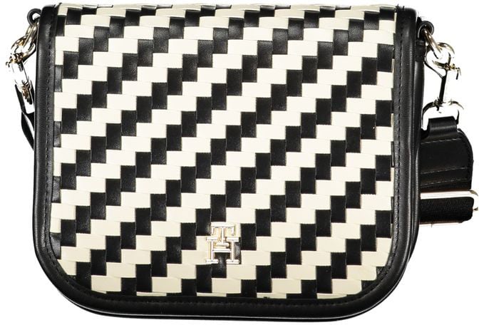 Tommy Hilfiger Black Polyurethane Women Handbag Zwart