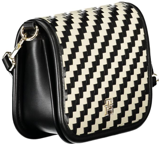 Tommy Hilfiger Black Polyurethane Women Handbag Zwart