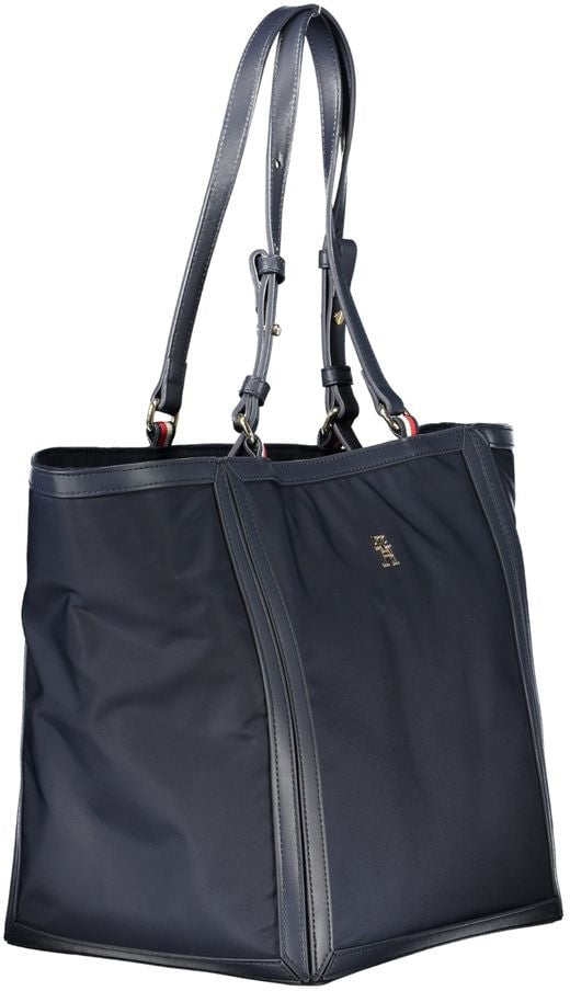 Tommy Hilfiger Tommy Hilfiger Blue Polyester Women Handbag Zwart