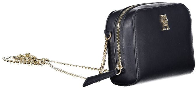 Tommy Hilfiger Blue Polyurethane Women Bag Zwart