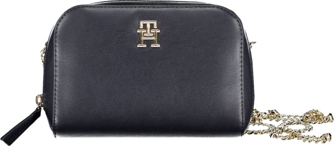 Tommy Hilfiger Blue Polyurethane Women Bag Zwart