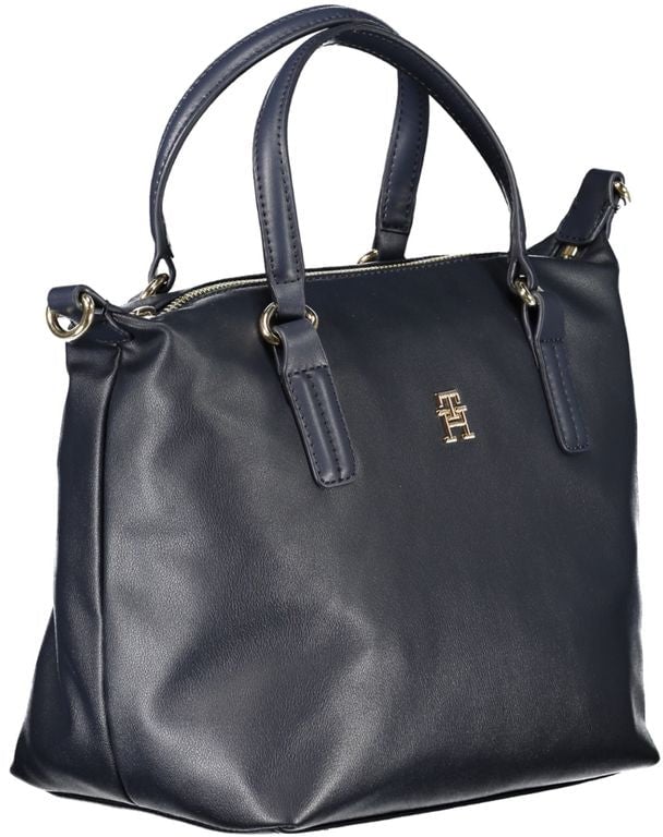 Tommy Hilfiger Blu Polyester Women Handbag Zwart