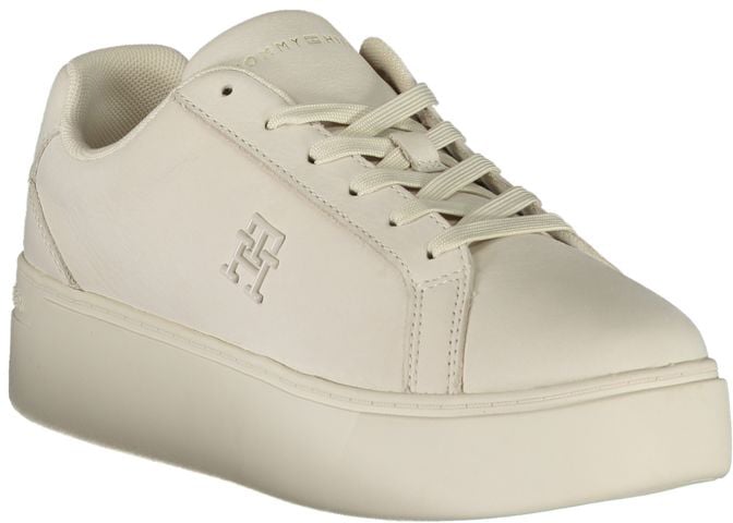 Tommy Hilfiger Bianco Leather Women Sneaker Wit