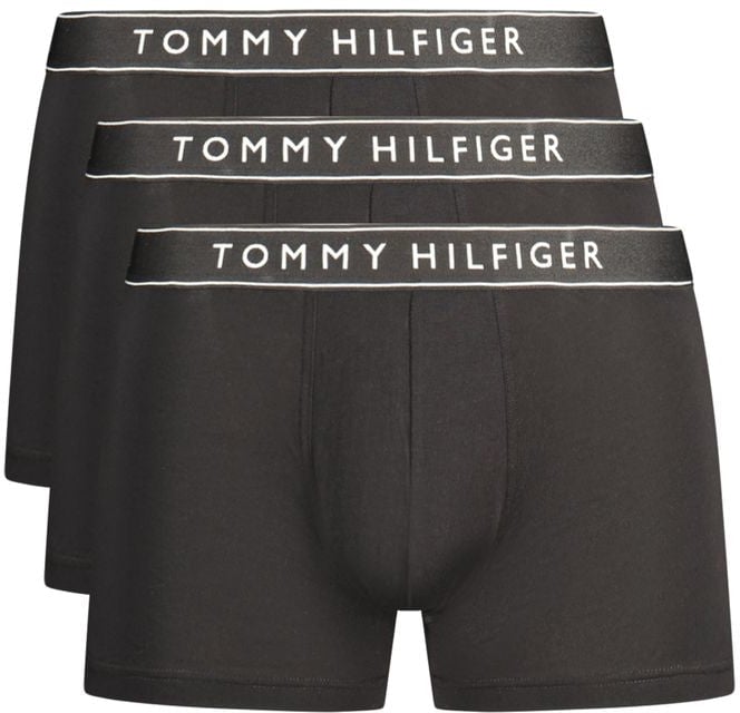 Tommy Hilfiger Tommy Hilfiger Black Cotton Men's Boxer Short Zwart